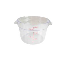 Thunder Group PLRFT312PC, 12-Quart Polycarbonate Round Food Storage Container, Clear