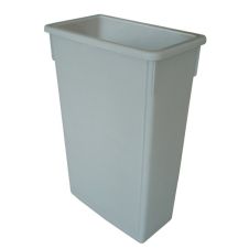 Thunder Group PLTC023G, 23 Gal Plastic Trash Can w/o Lid, Gray