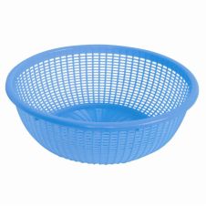 Thunder Group PLWB003, 10-Inch Round Plastic Colander without Handles, Blue 