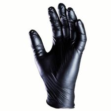 SafeGuard NGBM, Black Nitrile Gloves, Powder Free, Medium, 1000/CS