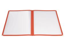 Winco PMCD-9R, 12x9.5-Inch Red Double Fold Menu Cover