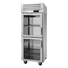Turbo Air PRO-26-2H2-G-L 2 Glass Half Doors Heated Cabinet, Left-Hinged, 25.4 Cu.Ft.