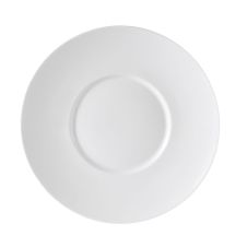 C.A.C. PS-16, 10-Inch Porcelain Wide Rim Flat Plate, DZ