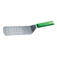 Dexter Russell PS286-8G-PCP, 8x3-Inch Perforated Turner with Green Polypropylene Handle, NSF