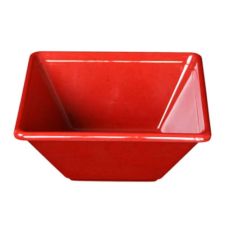 Thunder Group PS5005RD 11 Oz 4 3/4 x 2 Inch Deep Western Passion Red Melamine Square Bowl, EA