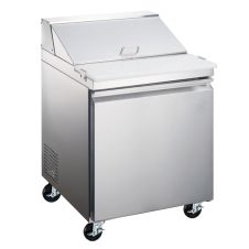 Omcan PT-CN-0686-HC, 28-inch 1 Door Stainless Steel Refrigerated Prep Table