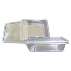 Placon FC1-48, 8-11/16" x 6-5/8" x 2-1/4" Fresh'n'Clear Deep PET Base, 360/Cs. Lids Are Sold Separately