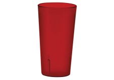 Winco PTP-24R, 24-Ounce Red Pebbled Tumblers, 12-Piece Pack