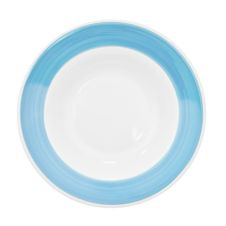 C.A.C. R-125-BLU, 30 Oz 12.75-Inch Stoneware Blue Pasta Bowl, DZ