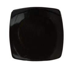 C.A.C. R-FS21-BLK, 11.87-Inch Stoneware Black Square Flat Plate, DZ