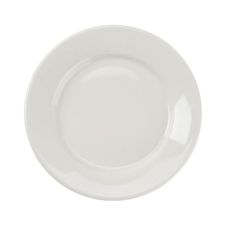 Yanco RE-16 10.5-Inch Recovery Porcelain Round American White Plate, DZ