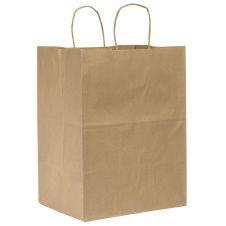 DURO 12x9x15.75-Inch #65 Kraft Paper Shopping Bag with Twisted Handles, 200/CS