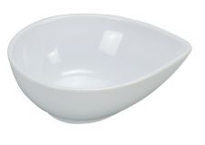 Yanco RM-706 10 Oz 5.75x4.5x2-Inch Rome Melamine Round Waterdrop Shape White Dish, 48/CS