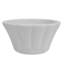 C.A.C. RMK-F4, 4 Oz 3.5-Inch Porcelain White Floral Ramekin, 4 DZ/CS