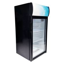 Omcan RS-CN-0080-B, 18-inch 80 Liter 1 Door Black Countertop Refrigerator