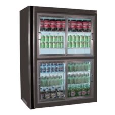 Universal Coolers RW-73 73x30x75-Inch Beverage Cooler, Glass Sliding Doors, Remote