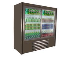 Universal Coolers RW-73-SC 73x30x75-Inch Beverage Cooler, Glass Sliding Doors, Self-Contained