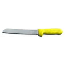 Dexter Russell S162-8SCY-PCP, 8-inch Slip-Resistant Yellow Handle, Scalloped Bread Knife