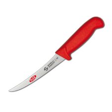 Ambrogio Sanelli S302.015R, 6-Inch Flexible Curved Blade Boning Knife, Red
