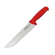 Ambrogio Sanelli S309.024R, 9.5-Inch Blade Stainless Steel Butcher Knife, Red