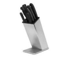 Dexter Russell SB-8 Block Only, 8-Slot Stainless Steel Knife Block Only