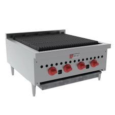 Wolf SCB25, 25.25-Inch Gas Countertop Standard Duty Radiant Charbroiler with Manual Control