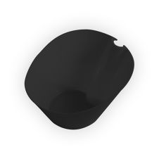 Fineline Settings SE1017.BK, 4 Oz 4x1.6-inch SelfEco PLA Compostable Black Sloped Bowl, 200/CS