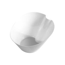 Fineline Settings SE1017.WH, 4 Oz 4x1.6-inch SelfEco PLA Compostable White Sloped Bowl, 200/CS