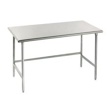 L&J SG1436-RCB 14x36-inch Stainless Steel Work Table with Cross Bar and Galvanized Legs