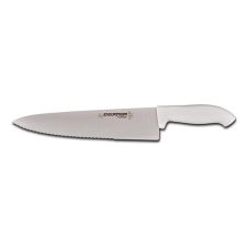 Dexter Russell SG145-10SC-PCP, 10-Inch Scalloped Cook's Knife with White Sofgrip Handle, NSF