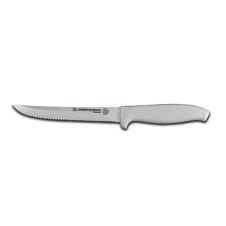 Dexter Russell SG156SC-PCP, 6-Inch Scalloped Utility Knife with White Sofgrip Handle, NSF