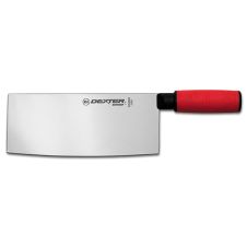 Dexter Russell SG5888R-PCP, 8x3¼-Inch Chinese Chef's Knife with Red Sofgrip Handle, NSF