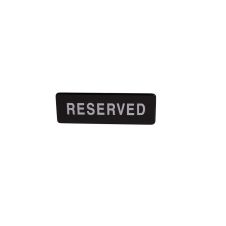 Winco SGN-328, 9x3-inch 'Reserved' Black Information Sign
