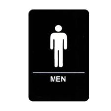 Winco SGNB-605, 6x9-inch 'Men' Braille Information Sign