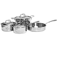 Thunder Group SLCK007, Tri-Ply Cookware, 7 Pieces Set, Heavy Duty
