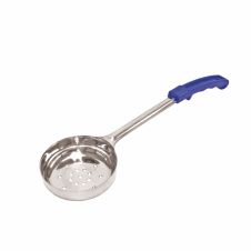 Thunder Group SLLD102P, 2-Ounce Stainless Steel Perforated Portioner with Plastic Handle, Blue