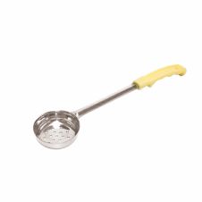 Thunder Group SLLD103P, 3-Ounce Stainless Steel Perforated Portioner with Plastic Handle, Ivory