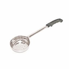 Thunder Group SLLD104P, 4-Ounce Stainless Steel Perforated Portioner with Plastic Handle, Gray