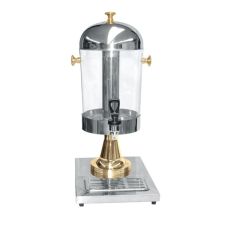 Thunder Group SLRCF0031GH, 2.2-Gallon Stainless Steel Juice Dispenser with Gold Plated Accents