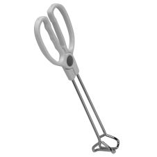 Thunder Group SLSR010, 10-Inch 2-Piece Stainless Steel Dual Grip Scissor Tong