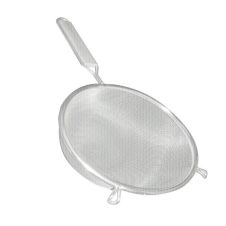 Thunder Group SLSTN3106, 6-Inch Single Fine Mesh Strainer with Wooden Handle, Nickel-Plated Steel