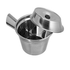 Thunder Group SLSTP714, 3x2.25-inch Stainless Steel Pot with Lid and 3-inch Handle, EA