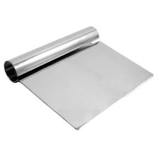 Thunder Group SLTHDS005, Stainless Steel Dough Scraper with Round Steel Handle