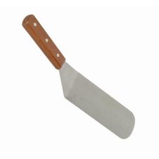 Thunder Group SLTWBT006, Stainless Steel Round Blade Turner with 6-Inch Blade, Wood Handle