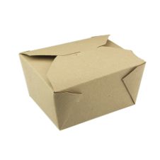 Pactiv SMB01KEC, 5x4x2.5-Inch Kraft #1 Folded Paper Container, 180/CS