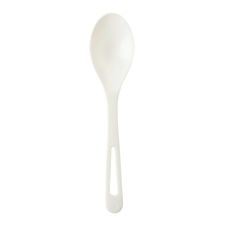World Centric SP-PS-7, 7-inch White PLA Spoons, 1000/CS