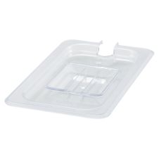 Winco SP7400C, One-Fourth Size Polycarbonate Food Pan Slotted Cover, NSF