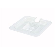 Winco SP7600C, One-Sixth Size Polycarbonate Food Pan Slotted Cover, NSF
