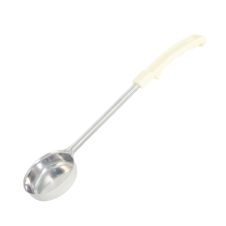 C.A.C. SPCT-3IV, 3 Oz Stainless Steel Solid Portion Spoon with Ivory Handle