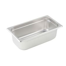 Winco SPJM-304, 4-Inch Deep One-Third Size Anti-Jamming Steam Table Pan
